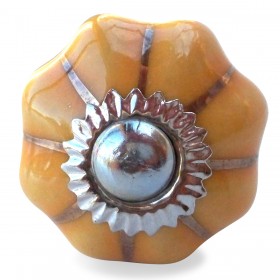 Plain Yellow Pumpkin Knob