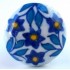 Bouton de Meuble Petites Fleurs Bleues