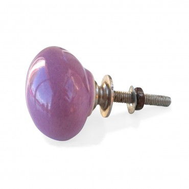 Plain Purple Eggshape Knob