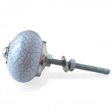 Grey Crackle Glaze Knob