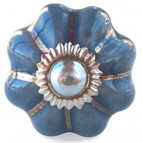 Plain Grey Pumpkin Knob