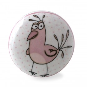 Pink Rooster Knob