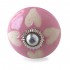 Pink and Cream Heart Knob