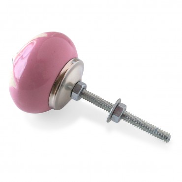 Pink and Cream Heart Knob