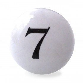 Bouton de Meuble Nombre Sept
