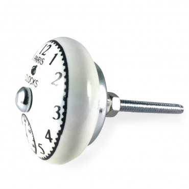 Bouton de Meuble Horloge Paris Clocks