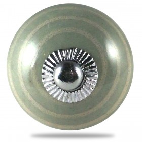 Bouton de Meuble Taupe Spirale Crème