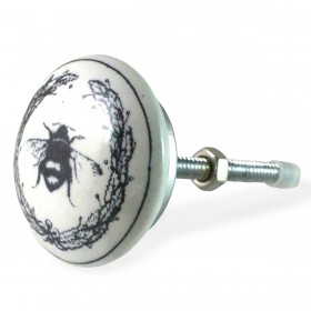Bouton de Meuble Couronne et Bourdon
