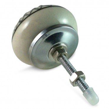 Bouton de Meuble Géométrique Crème et Gris