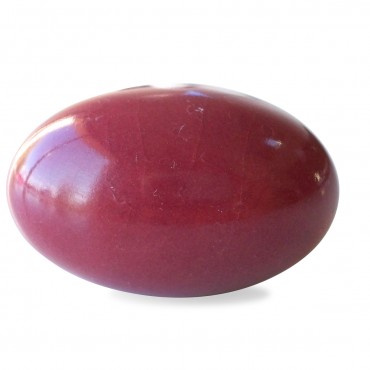 Plain Burgundy Eggshape Knob