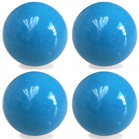 Lot de 4 Boutons de Meuble Uni Boule Bleu