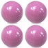 Set of 4 Plain Purple Ball Knobs