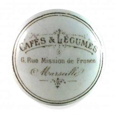 Bouton de Meuble Cafés & Légumes