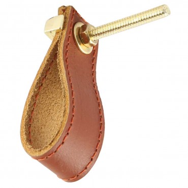 Bouton de Meuble Boucle Brun