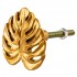 Gold Monstera Leaf Knob