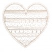 Porte Bijoux Coeur Crème