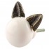 White Cat Ears Knob