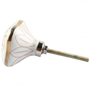 Pink Gold Art Deco Knob