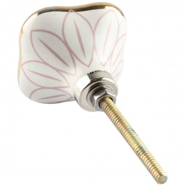 Pink Gold Art Deco Knob