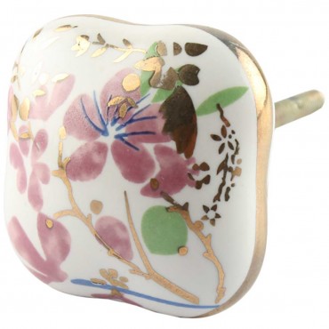 Pink Gold Art Deco Knob