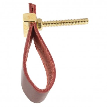 Faux Leather Cherry Knob