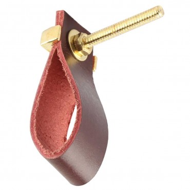 Faux Leather Cherry Knob