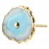 Bouton de meuble Agate Aqua