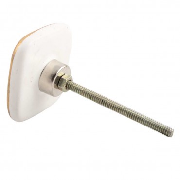 Turquoise and Black Square Art Deco Knob