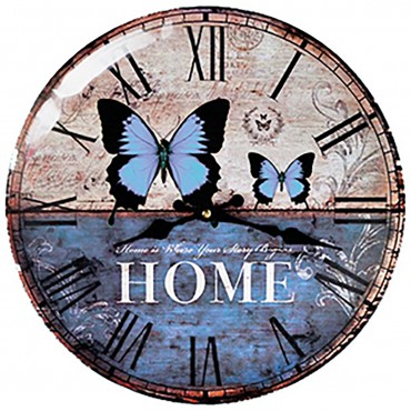 Bouton Papillon Bleu