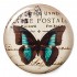 Bouton Papillon Carte Postale