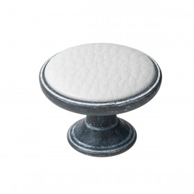 Bouton Cuir Blanc 2