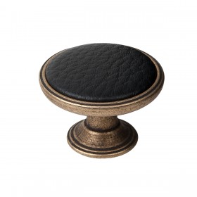 Black Leather Knob 1