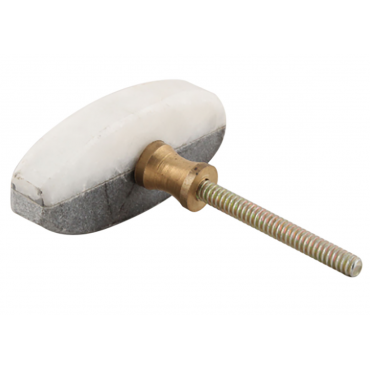 Bouton de Meuble Pierre Grise et Blanche / boutonsdemeubles.com