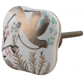 bouton de meuble oiseau doré - boutonsdemeubles.com