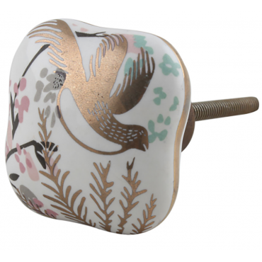 bouton de meuble oiseau doré - boutonsdemeubles.com
