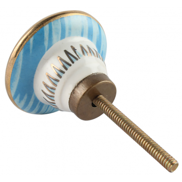 bouton de meuble art deco turquoise - boutonsdemeubles.com