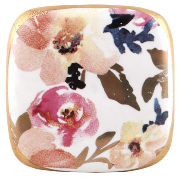 Bouton de Meuble Fleur Multicolore