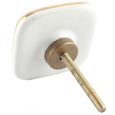 Bouton de Meuble Porcelaine Art Déco Porcelaine Poisson Rouge boutonsdemeubles.com