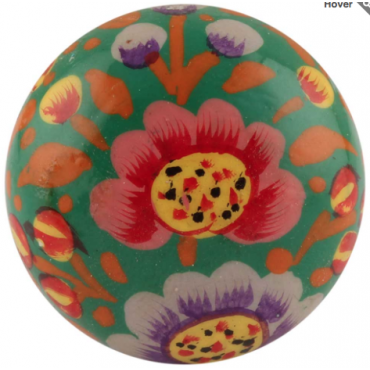 Bouton de Meuble Fleur Tibétain Multicolore boutonsdemeubles.com
