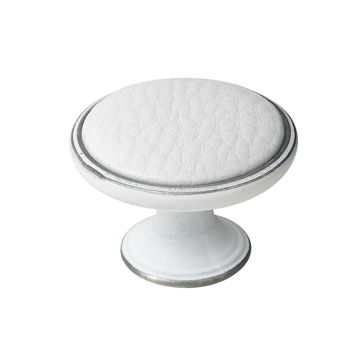 Bouton Cuir Blanc 1