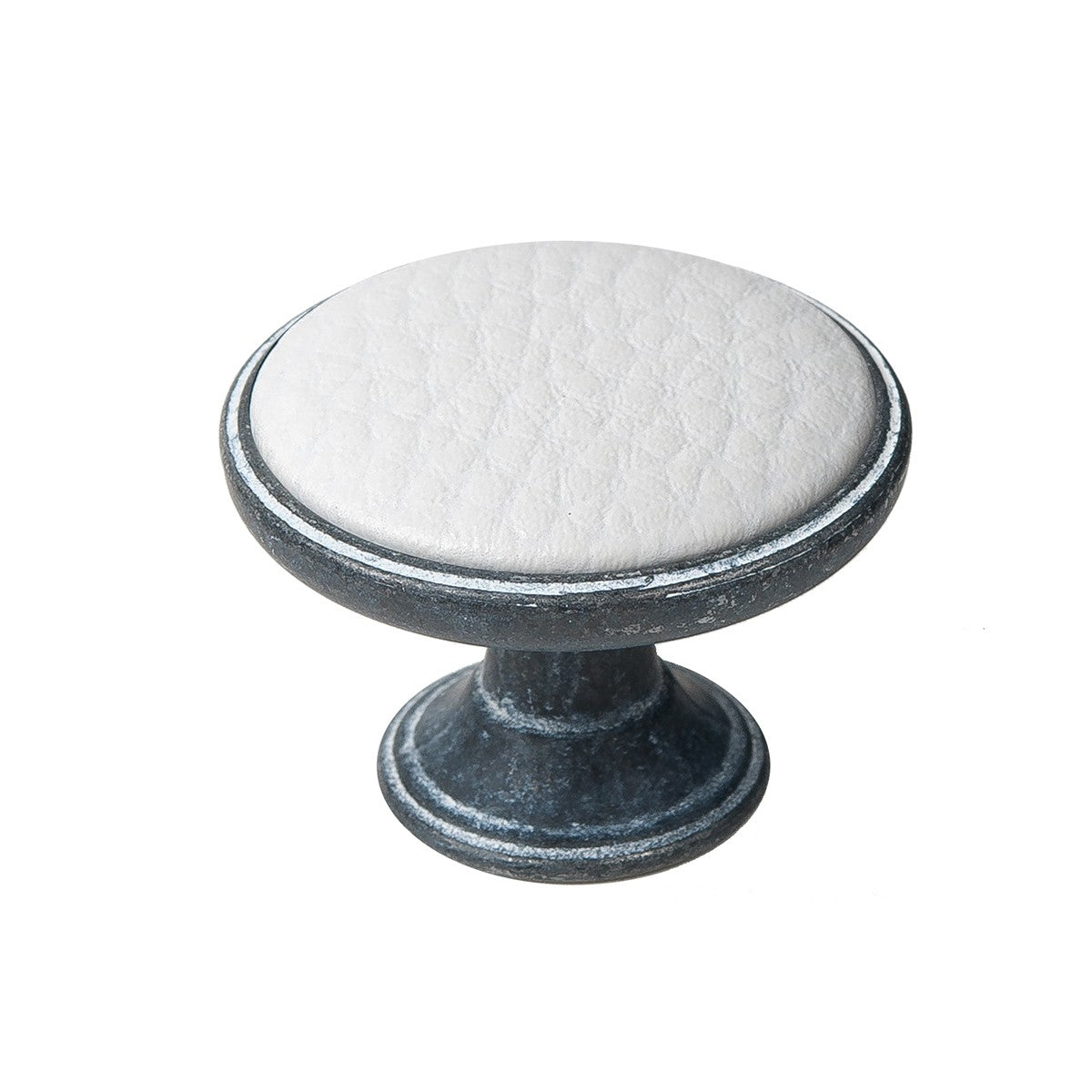 Bouton Cuir Blanc 2