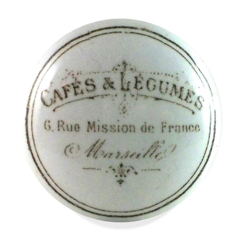 Bouton de Meuble Cafés & Légumes