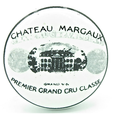 Bouton de Meuble en Porcelaine Blanche Chateau Margaux