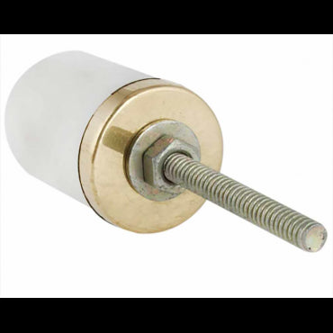 Bouton de Meuble Tube en Pierre Blanche