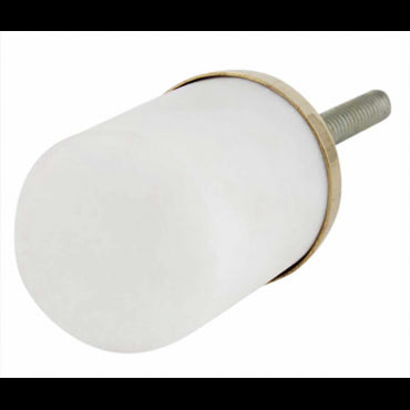 Bouton de Meuble Tube en Pierre Blanche