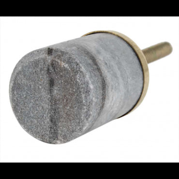Bouton de Meuble Tube en Pierre Grise