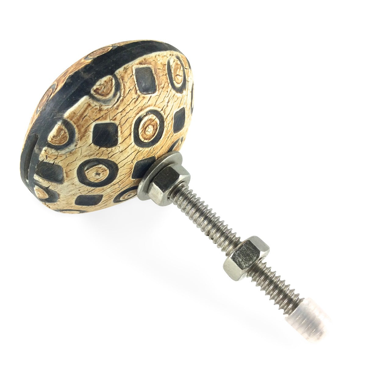 Bouton de Meuble Corne Masaï