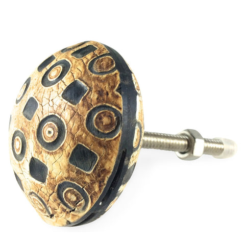 Bouton de Meuble Corne Masaï