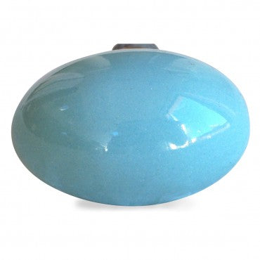 Bouton de Meuble Uni Olive Aqua